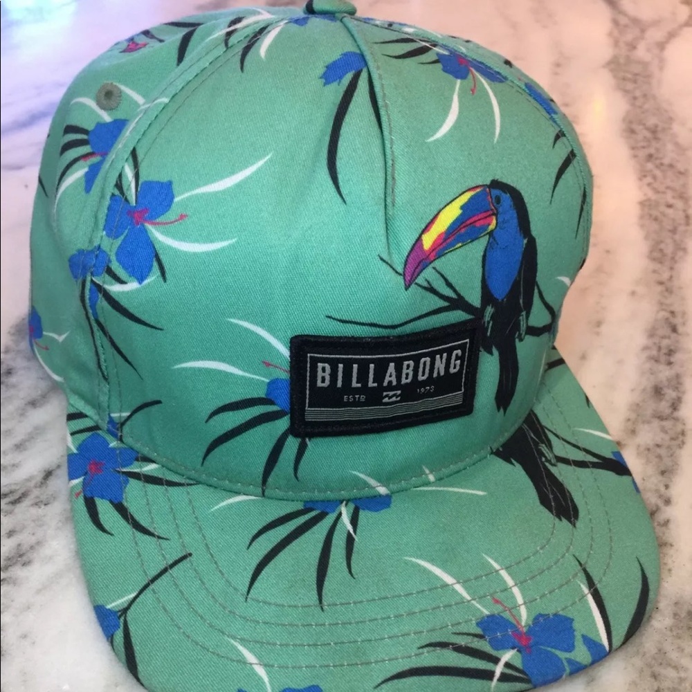 Billabong Snapback Toucan Floral Exotic Surf Hat